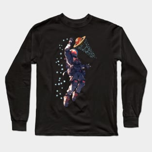 astronaut plays basketball Long Sleeve T-Shirt